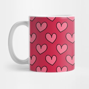 Simple Heart Pattern Mug